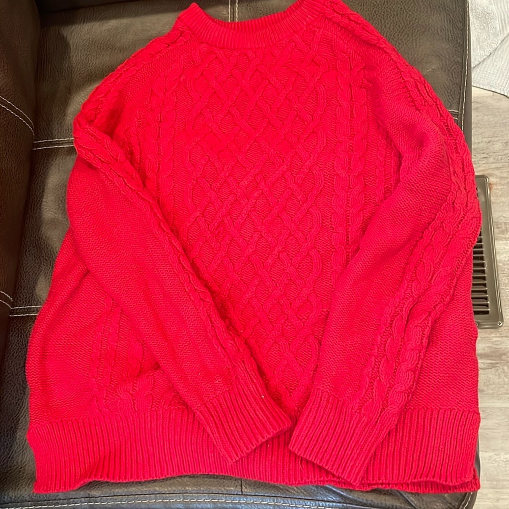Red old navy sweater